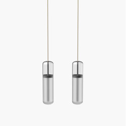 Pill S | 36—05 - Black Anodised - Opal | Suspended lights | Empty State