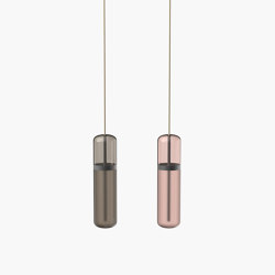 Pill S | 36—05 - Black Anodised - Pink / Smoked | Pendelleuchten | Empty State