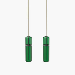 Pill S | 36—05 - Black Anodised - Green | Suspended lights | Empty State