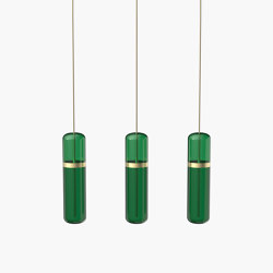 Pill S | 36—06 - Brushed Brass - Green | Suspensions | Empty State