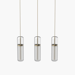 Pill S | 36—06 - Burnished Brass - Opal | Suspended lights | Empty State