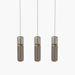 Pill S | 36—06 - Burnished Brass - Smoked | Suspended lights | Empty State