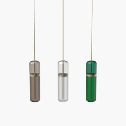 Pill S | 36—06 - Burnished Brass - Smoked / Opal / Green | Pendelleuchten | Empty State