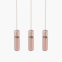 Pill S | 36—06 - Burnished Brass - Pink | Lampade sospensione | Empty State