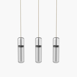 Pill S | 36—06 - Black Anodised - Opal | Suspended lights | Empty State