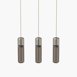 Pill S | 36—06 - Black Anodised - Smoked | Suspended lights | Empty State
