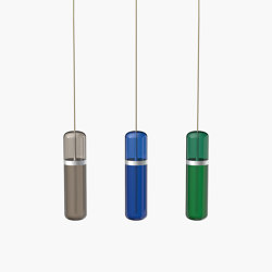 Pill S | 36—06 - Silver Anodised - Smoked / Blue / Green | Lámparas de suspensión | Empty State
