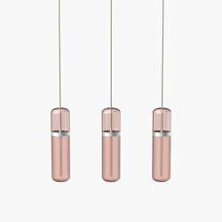 Pill S | 36—06 - Silver Anodised - Pink | Suspended lights | Empty State