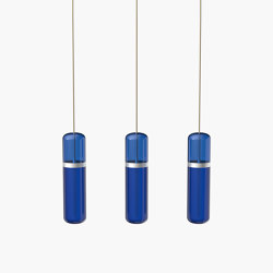 Pill S | 36—06 - Silver Anodised - Blue | Suspended lights | Empty State