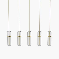 Pill S | 36—07 - Polished Brass - Opal | Lampade sospensione | Empty State