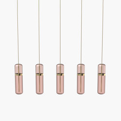 Pill S | 36—07 - Polished Brass - Pink | Suspended lights | Empty State
