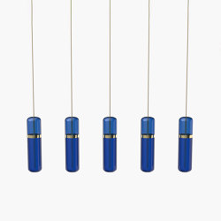 Pill S | 36—07 - Polished Brass - Blue | Suspensions | Empty State