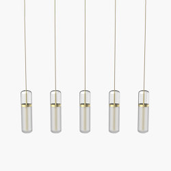 Pill S | 36—07 - Brushed Brass - Opal | Suspended lights | Empty State