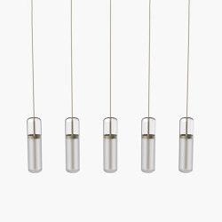 Pill S | 36—07 - Burnished Brass - Opal | Suspended lights | Empty State
