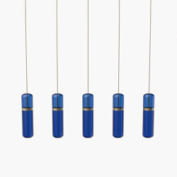 Pill S | 36—07 - Burnished Brass - Blue | Suspended lights | Empty State
