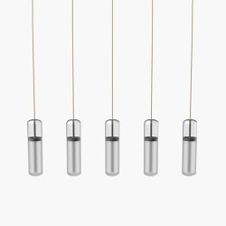 Pill S | 36—07 - Black Anodised - Opal | Suspended lights | Empty State