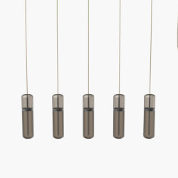 Pill S | 36—07 - Black Anodised - Smoked | Suspended lights | Empty State