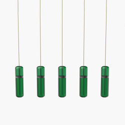 Pill S | 36—07 - Black Anodised - Green | Suspended lights | Empty State