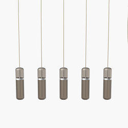 Pill S | 36—07 - Silver Anodised - Smoked | Suspended lights | Empty State