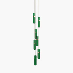 Pill S | 36—08 - Polished Brass - Green | Lámparas de suspensión | Empty State