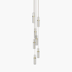 Pill S | 36—08 - Brushed Brass - Opal | Suspended lights | Empty State
