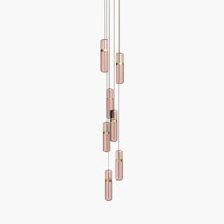 Pill S | 36—08 - Brushed Brass - Pink | Suspensions | Empty State