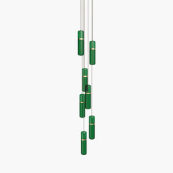Pill S | 36—08 - Brushed Brass - Green | Lampade sospensione | Empty State
