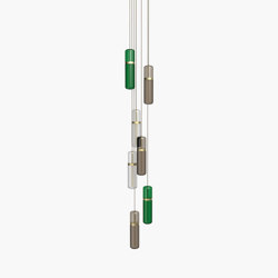 Pill S | 36—08 - Brushed Brass - Green / Smoked / Opal | Suspended lights | Empty State
