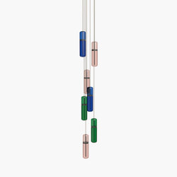 Pill S | 36—08 - Black Anodised - Blue / Pink / Green | Suspensions | Empty State
