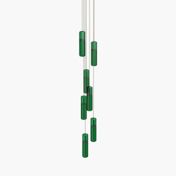 Pill S | 36—08 - Black Anodised - Green | Suspended lights | Empty State