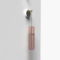 Pill S | 36—09 - Burnished Brass - Pink | Wall lights | Empty State