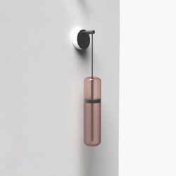 Pill S | 36—09 - Black Anodised - Pink | Wall lights | Empty State