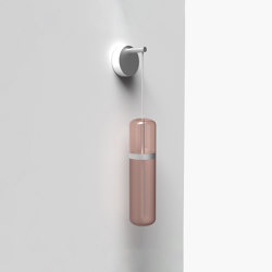 Pill S | 36—09 - Silver Anodised - Pink | Lampade parete | Empty State