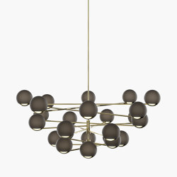 Ball & Hoop | S 19—11 - Polished Brass - Smoked | Suspended lights | Empty State