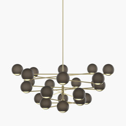 Ball & Hoop | S 19—11 - Brushed Brass - Smoked | Lampade sospensione | Empty State