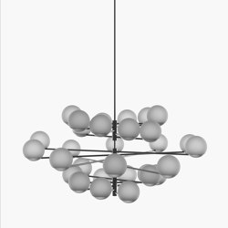 Ball & Hoop | S 19—12 - Black Anodised - Frosted | Lampade sospensione | Empty State