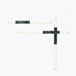 Light Pipe | S 58—11 - Silver Anodised - Green | Suspended lights | Empty State