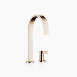 MEM - Two-hole mixer with individual rosettes - Brushed Champagne (22kt Gold) | Kitchen taps | Dornbracht