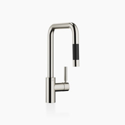 META SQUARE - Single-lever mixer Pull-down with spray function - Brushed Platinum | Kitchen taps | Dornbracht
