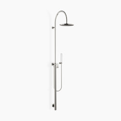 SERIES SPECIFIC - Shower system with single-lever shower mixer without hand shower - Platinum | Shower controls | Dornbracht