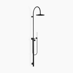 SERIES SPECIFIC - Shower system with single-lever shower mixer without hand shower - Matte Black | Shower controls | Dornbracht