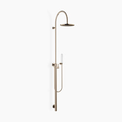 SERIES SPECIFIC - Shower system with single-lever shower mixer without hand shower - Champagne (22kt Gold) | Shower controls | Dornbracht