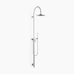 SERIES SPECIFIC - Shower system with single-lever shower mixer without hand shower - Brushed Chrome | Shower controls | Dornbracht