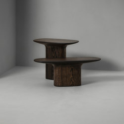 Anvil Side Table Low - Medium-High | closed base | Van Rossum