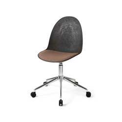 Eternity Swivel - Polished w/castors - Uphol. Seat Re-wool 378 | Chairs | Mater