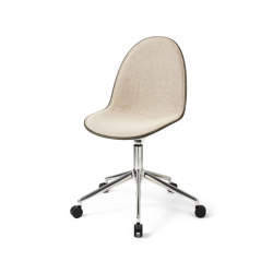 Eternity Swivel - Polished w/castors - Full Front Uphol. Re-wool 218 | Chaises | Mater