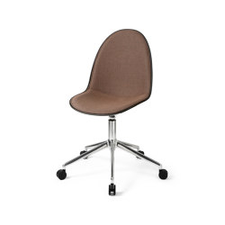 Eternity Swivel - Polished w/castors - Full Front Uphol. Re-wool 378 | Chairs | Mater