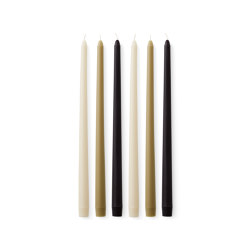 Spire Smooth Tapered Candle, H38, Neutral, Set Of 6 |  | Audo Copenhagen