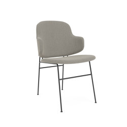 The Penguin Dining Chair, Black Steel / Re-Wool 218 | Chaises | Audo Copenhagen