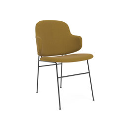 The Penguin Dining Chair, Black Steel / Re-Wool 448 | open base | Audo Copenhagen